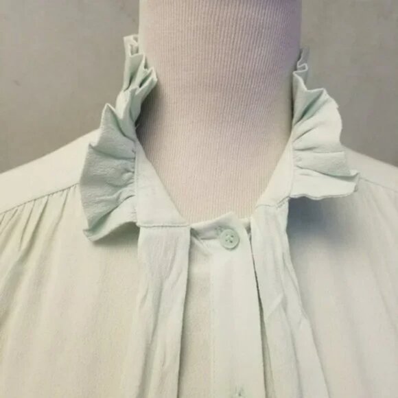 NWT RO & DE aqua green long sleeve top size Small (17) - Picture 6 of 6